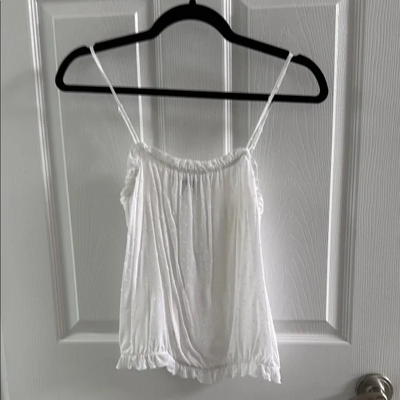 Express White Relaxed Ruffled Camisole - Picture 5 of 11